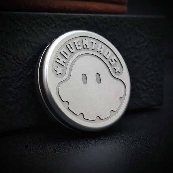 [6036] The Stainless Steel Ghost Fidget Coin