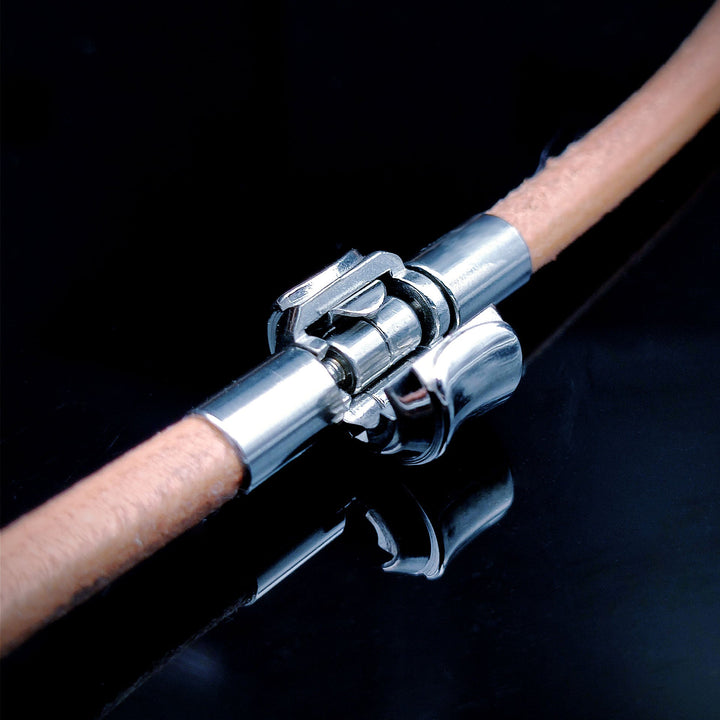 [1094] Limited Retro Style Sterling Silver S925 Defying Destiny Pendant Necklace - Taffu Craft Studio